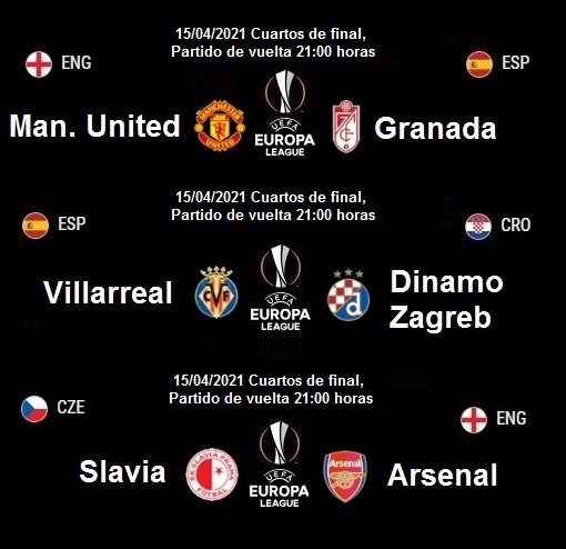 12 uefa europa league cuartos de final vuelta 2020 2021