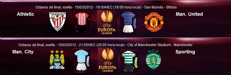 ( 14 ) Porra Europa League Octavos de Final VUELTA 2011-2012