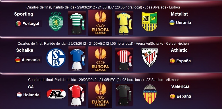 ( 15 ) Porra Europa League Cuartos de Final IDA 2011-2012