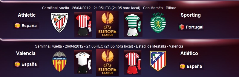 ( 18 ) Porra Europa League Semifinales VUELTA 2011-2012