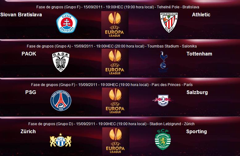 ( 5 ) Porra Europa League Jornada 1 2011-2012