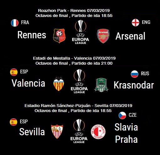 9 UEFA Europa League octavos de final ida
