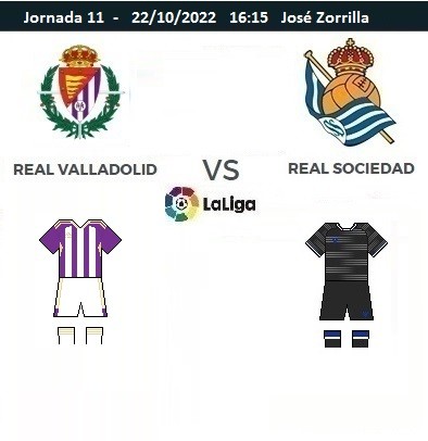 J11 valladolid real sociedad 2022 2023