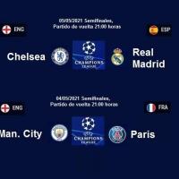 12 uefa champions league semifinales vuelta 2020 2021
